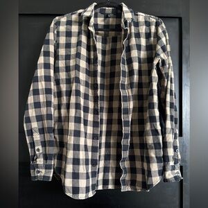 Kostym by Cheap Monday: Men's Black and Cream  Check Flannel Shirt